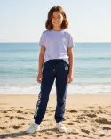 Pantalon de Jogging Enfant "Signature Blanche"