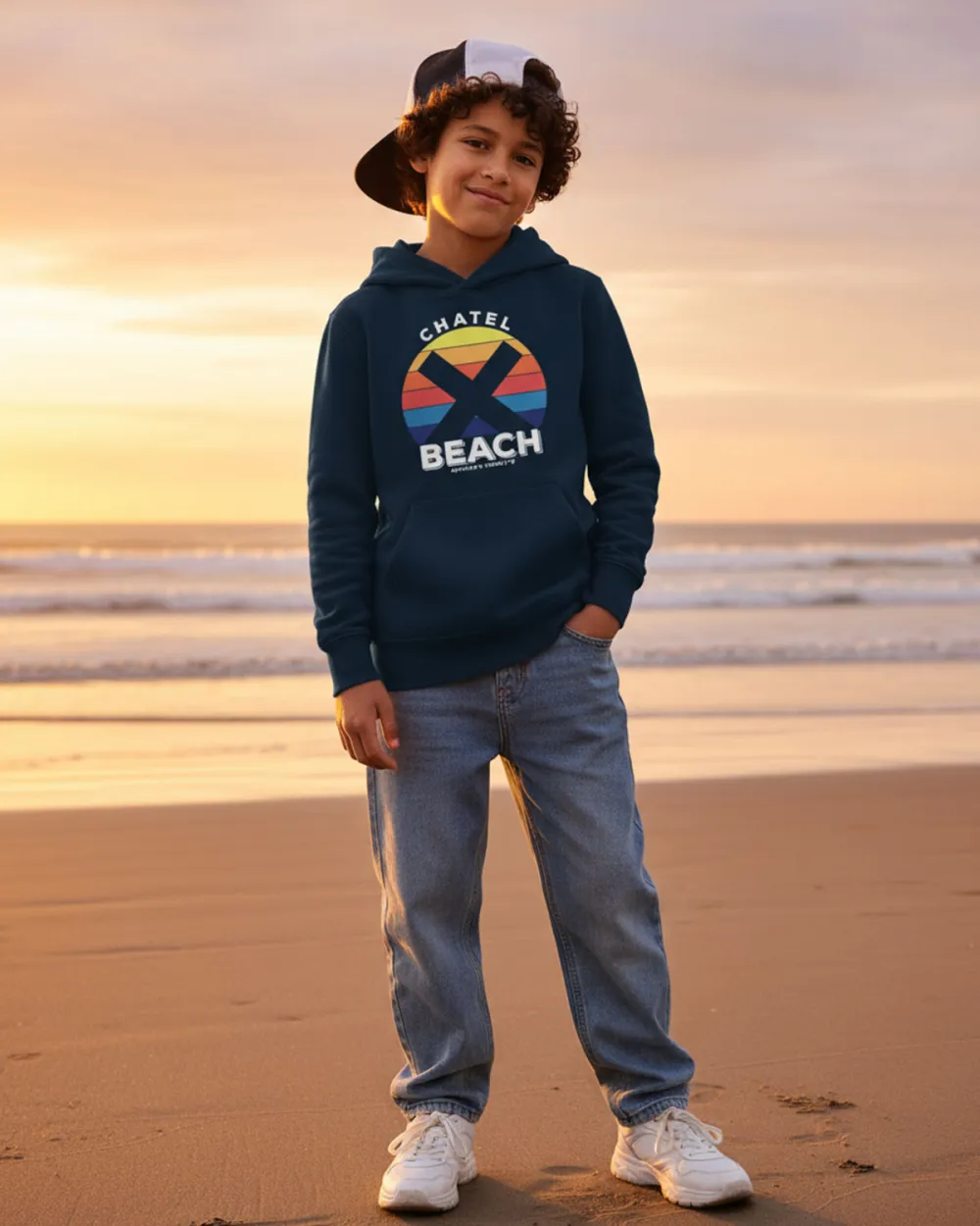 Sweat Capuche Enfant "Sunset Bold"