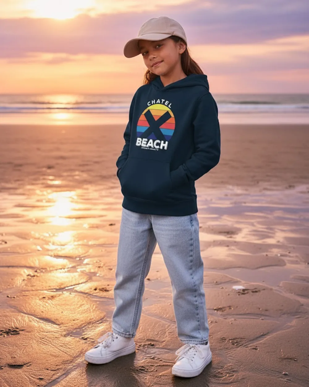 Sweat Capuche Enfant "Sunset Bold"