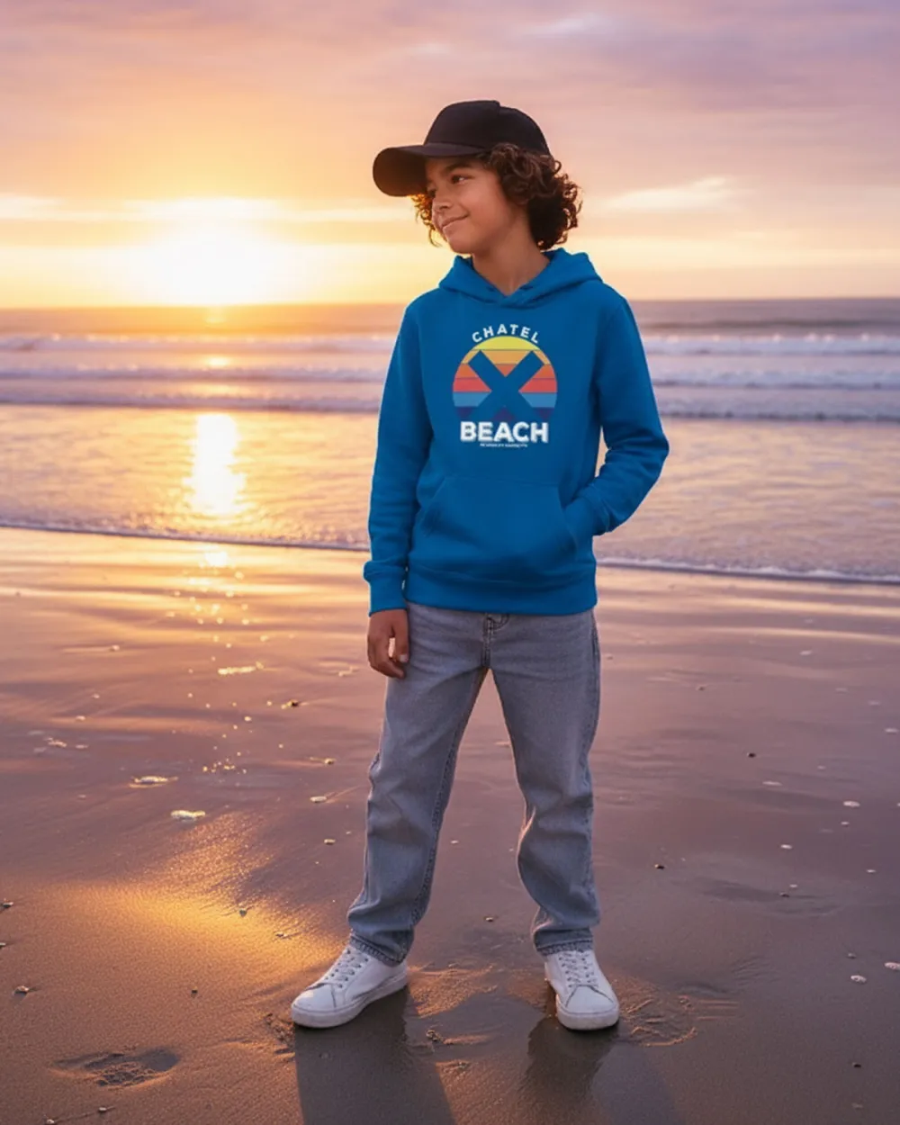 Sweat Capuche Enfant "Sunset Bold"