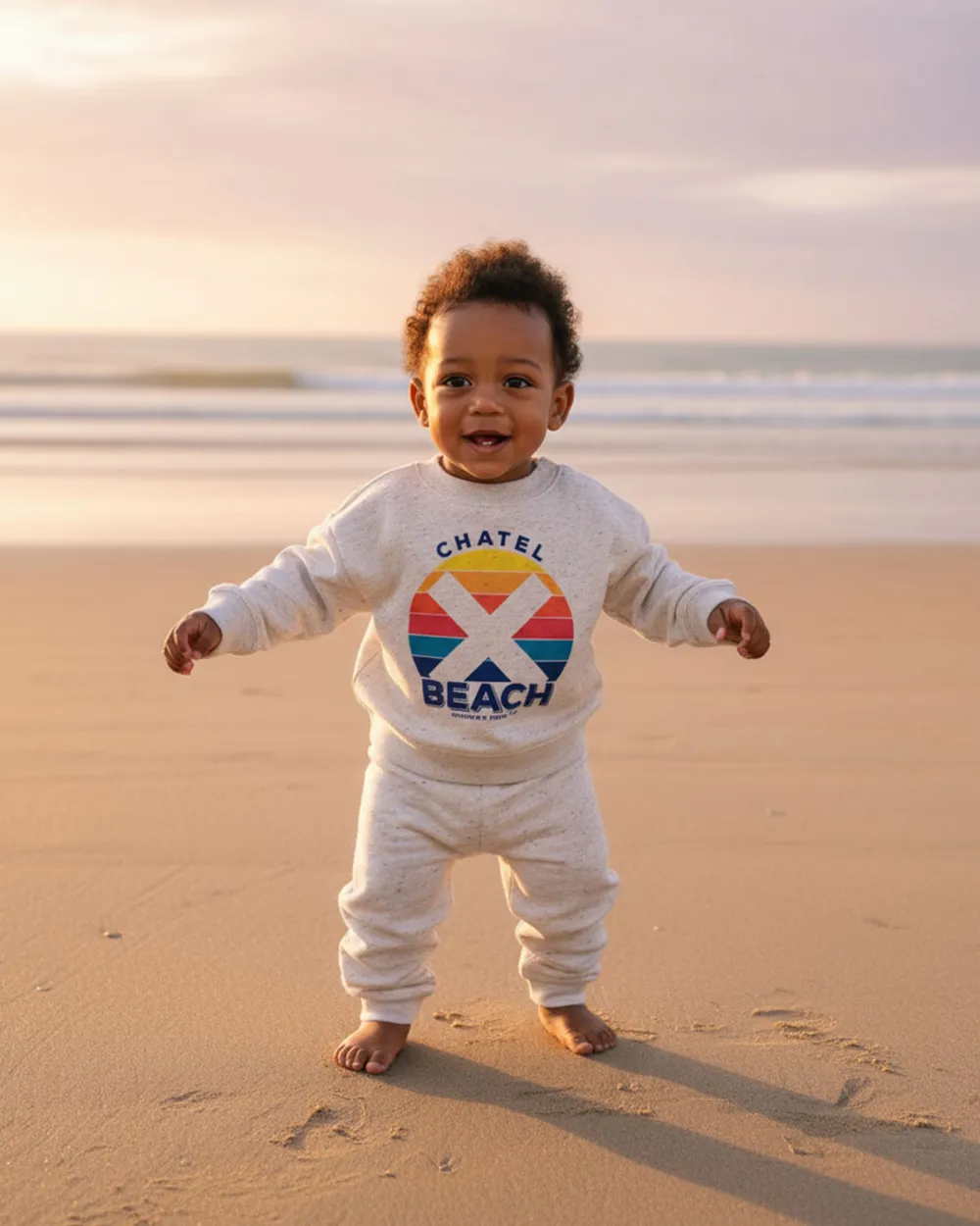 Sweat Bébé "Sunset" Col Rond