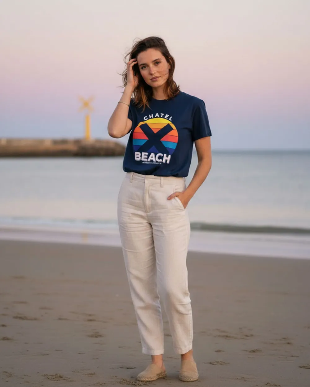 T-Shirt Femme "Sunset Bold"