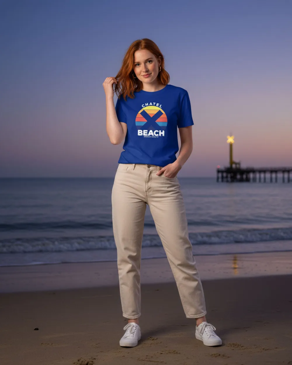 T-Shirt Femme "Sunset Bold"