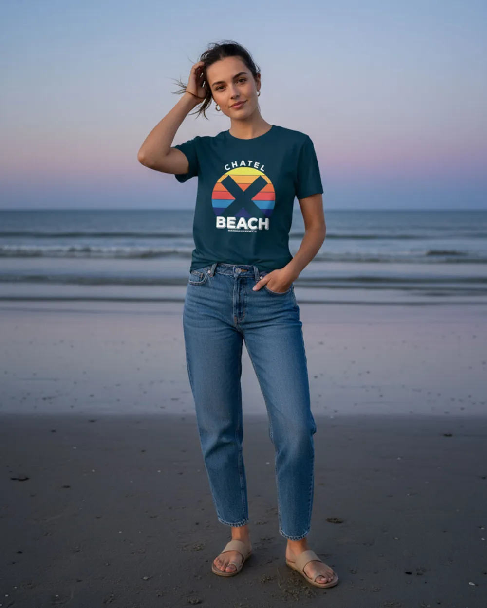 T-Shirt Femme "Sunset Bold"