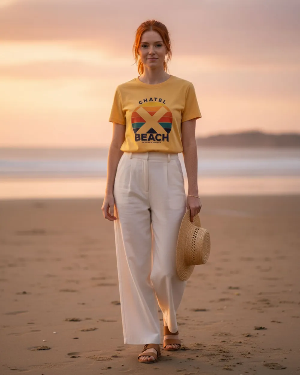 T-Shirt Femme "Sunset Classic"