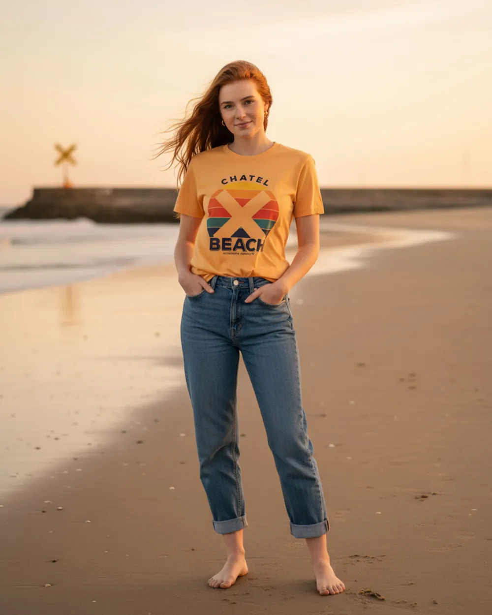 T-Shirt Femme "Sunset Classic"