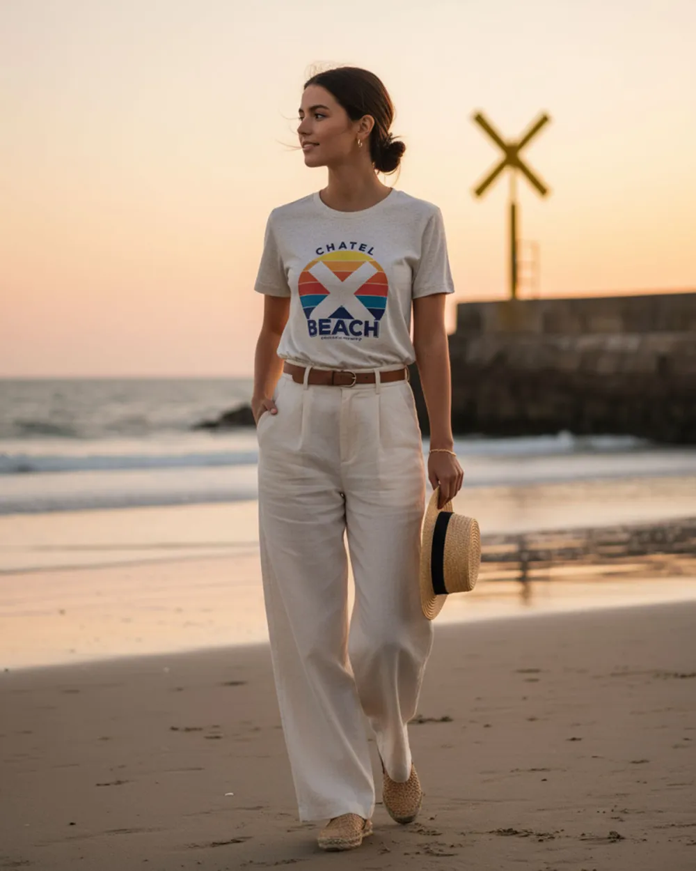 T-Shirt Femme "Sunset Classic"