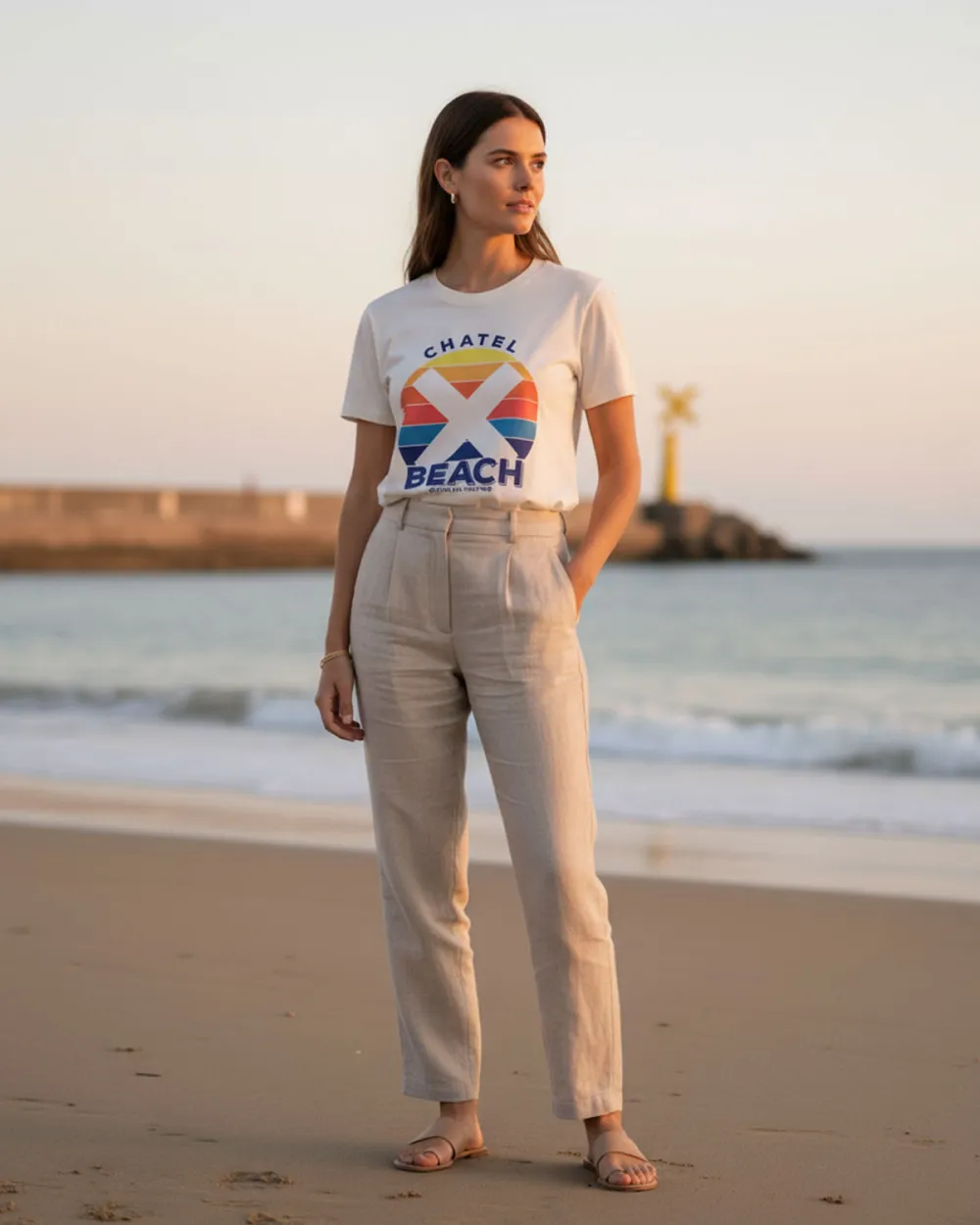 T-Shirt Femme "Sunset Classic"