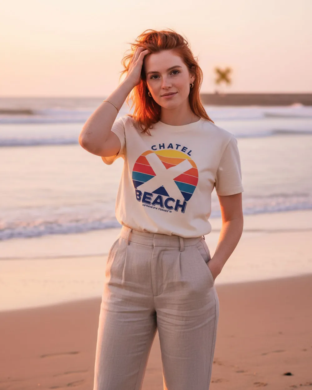 T-Shirt Femme "Sunset Classic"