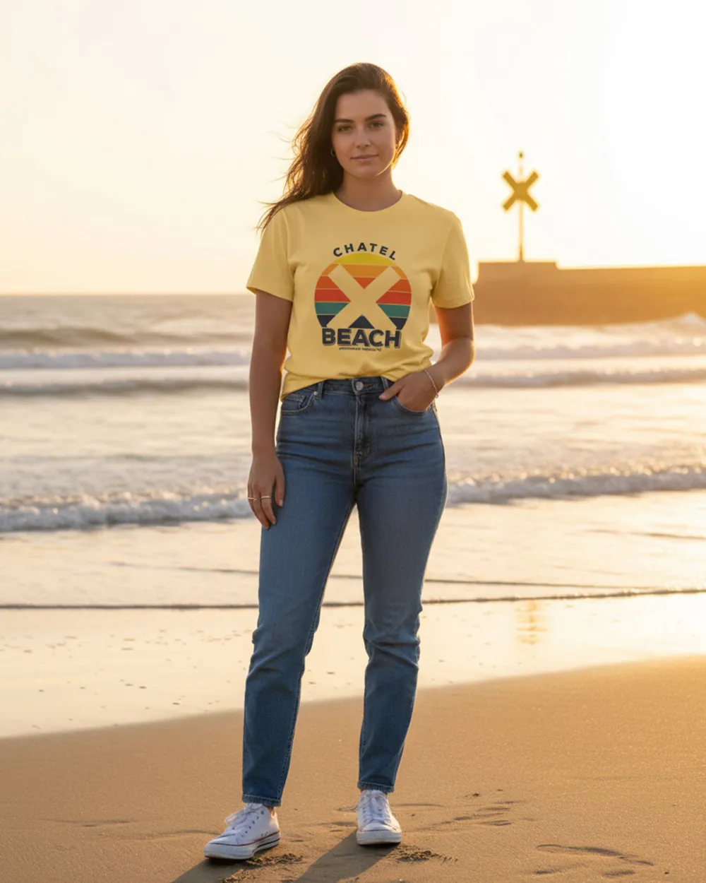 T-Shirt Femme "Sunset Classic"