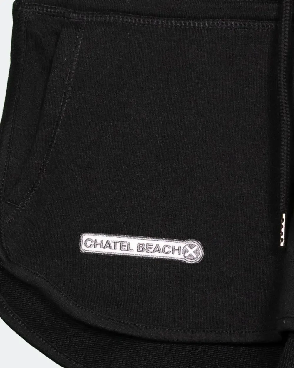 Short de jogging Femme "Patch brodé" noir