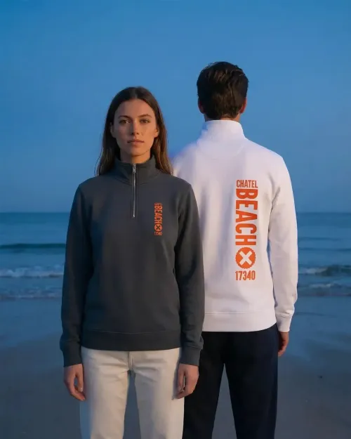 Sweat Col Montant "Vertical" Feutrine