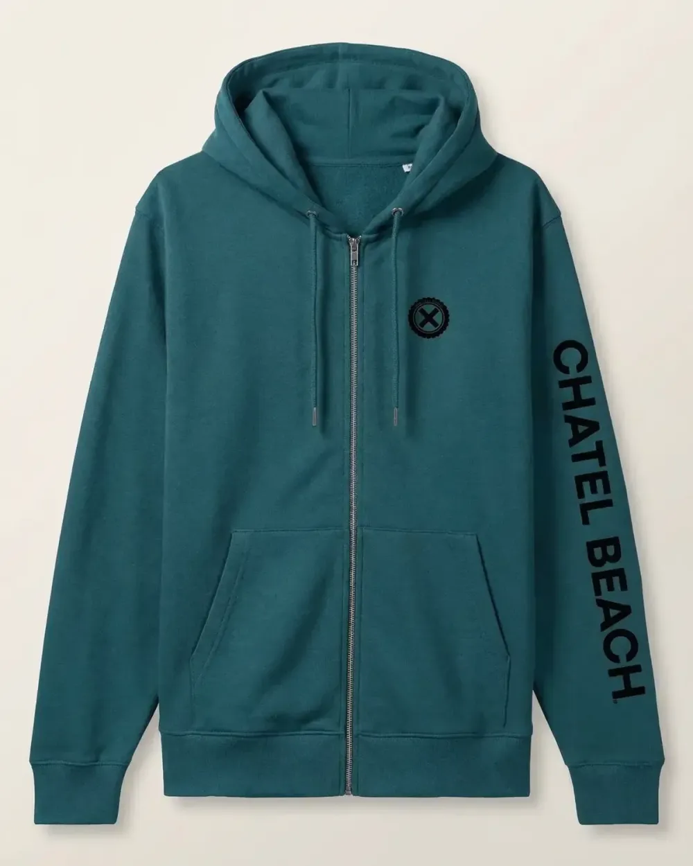 Veste Zippée Signature Noire 2.0 | Chatel Beach