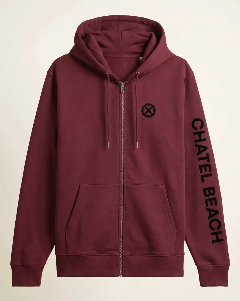 Veste Zippée Signature Noire 2.0 | Chatel Beach