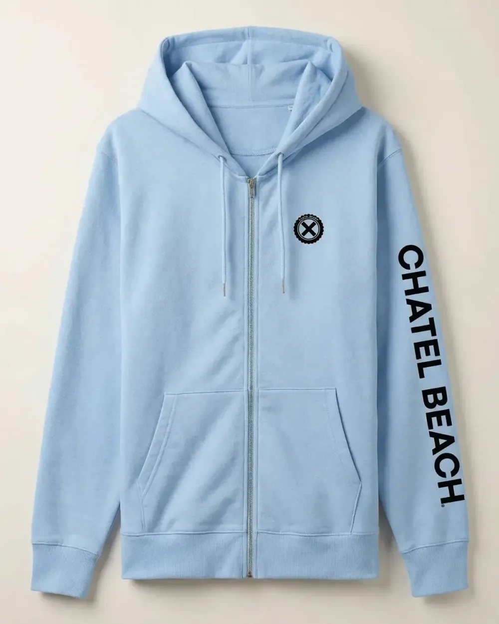 Veste Zippée Signature Noire 2.0 | Chatel Beach