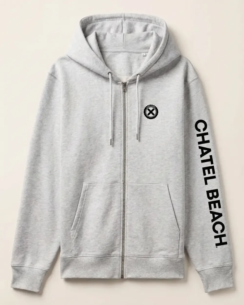 Veste Zippée Signature Noire 2.0 | Chatel Beach