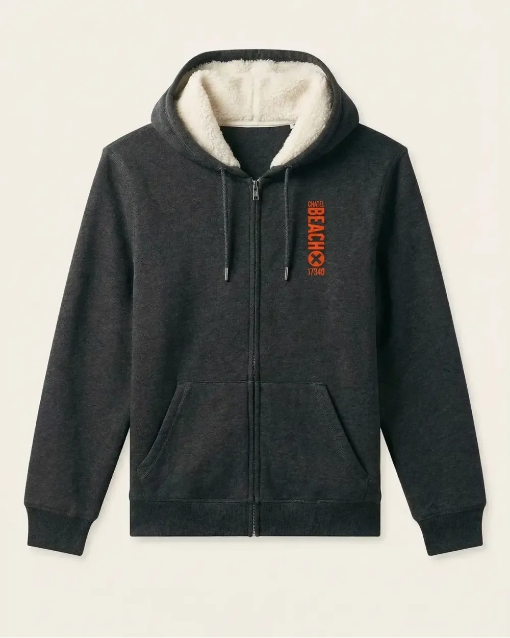 Veste Zippée Sherpa "Vertical" Feutrine