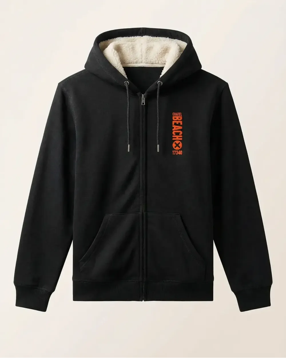 Veste Zippée Sherpa "Vertical" Feutrine