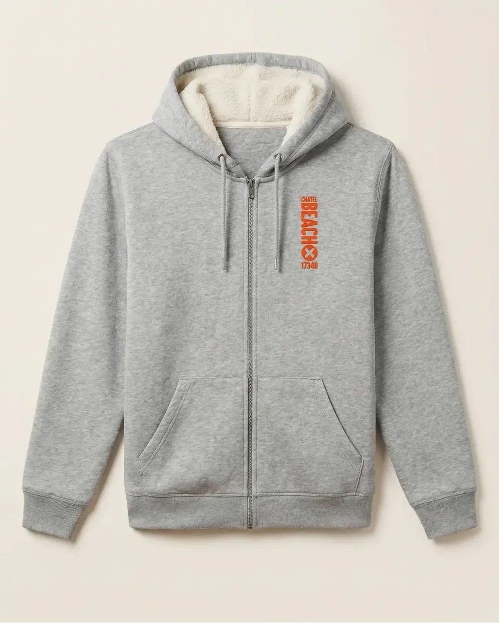 Veste Zippée Sherpa "Vertical" Feutrine