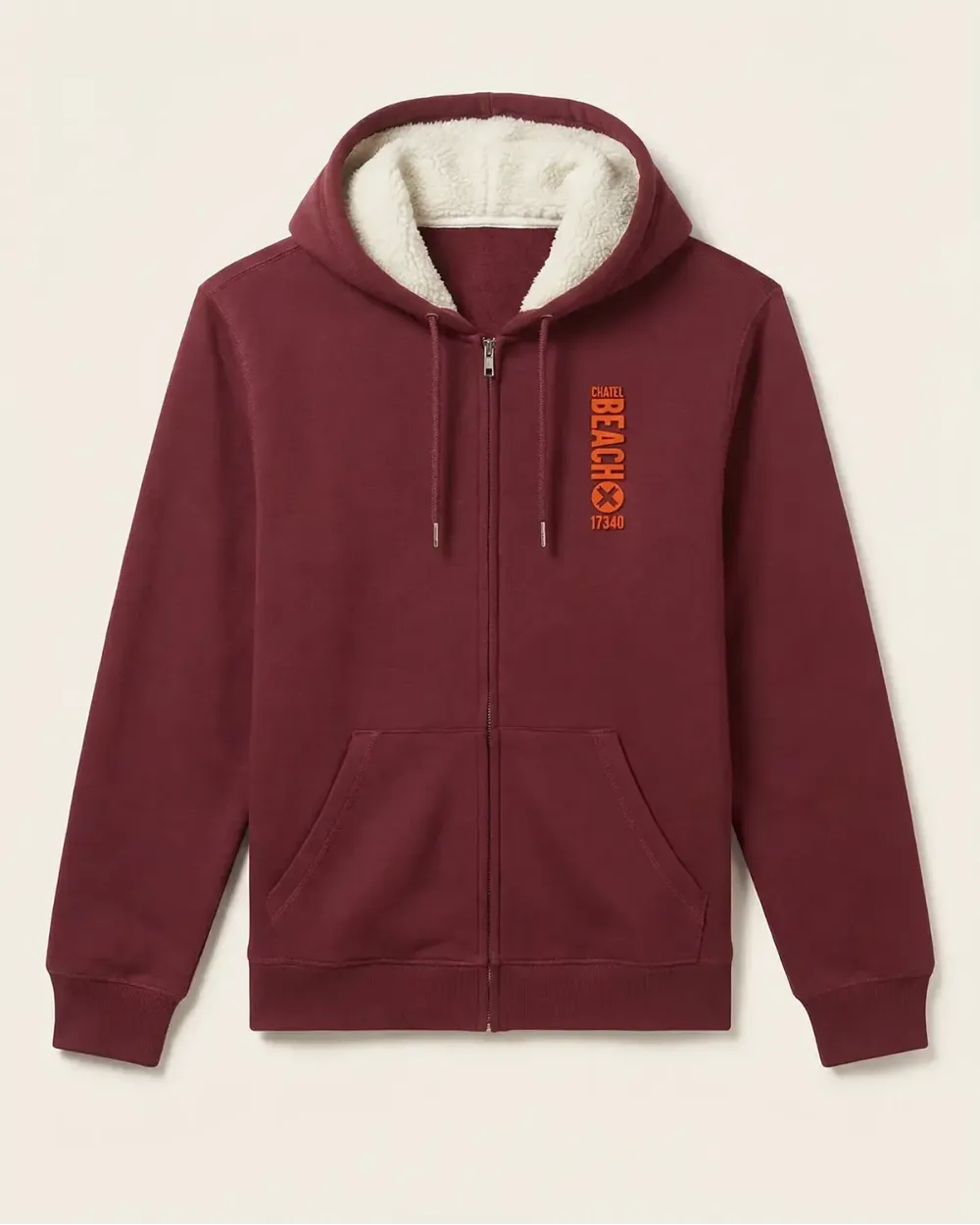 Veste Zippée Sherpa "Vertical" Feutrine