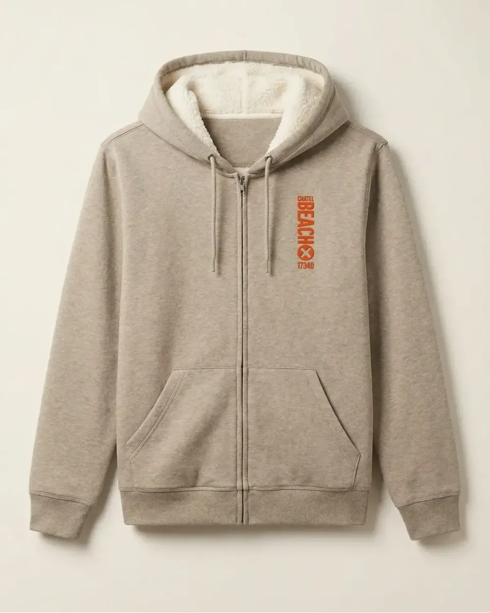 Veste Zippée Sherpa "Vertical" Feutrine