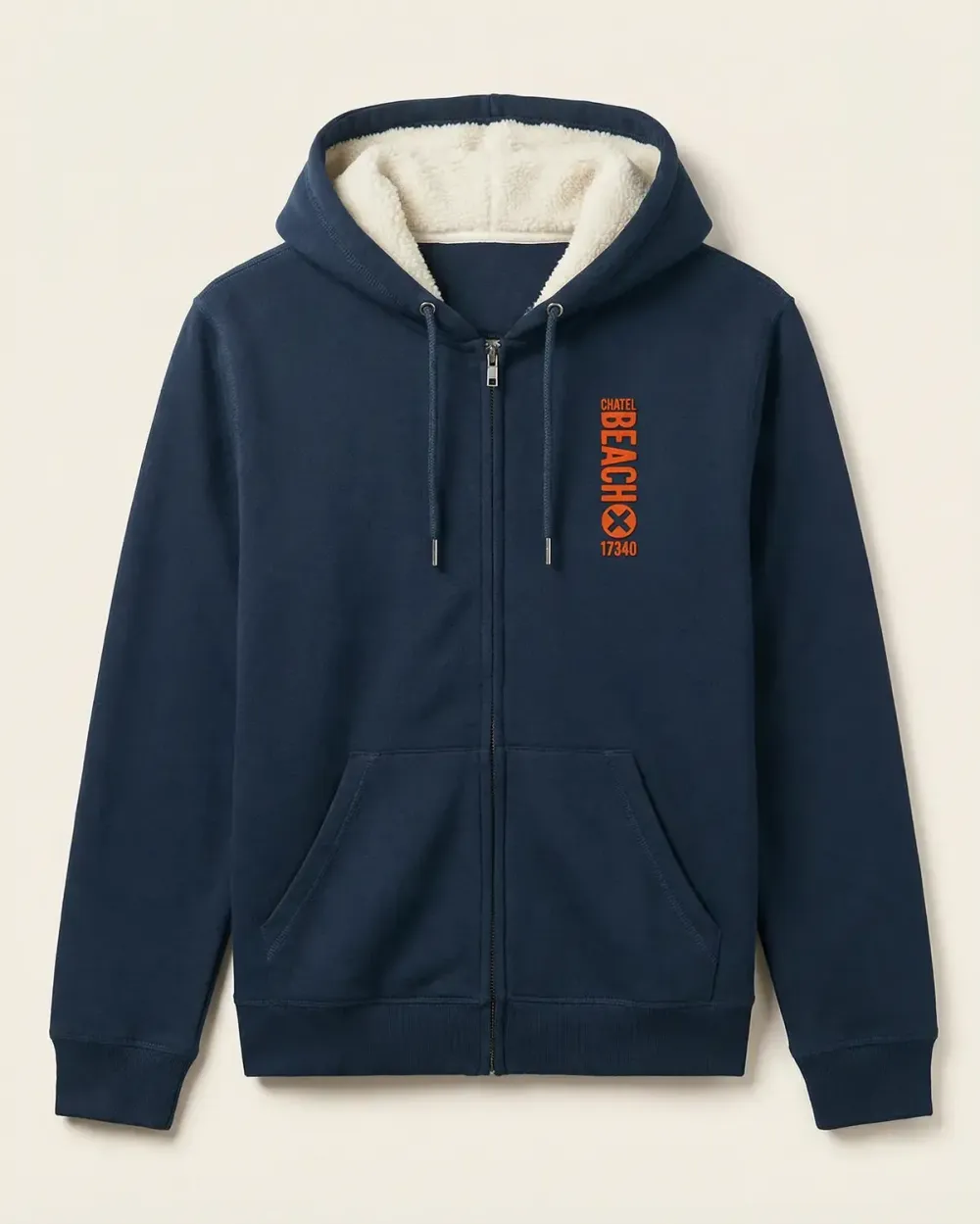 Veste Zippée Sherpa "Vertical" Feutrine