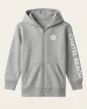 Veste Enfant Signature Blanche - Coton bio - Chatel Beach
