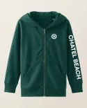 Veste Enfant Signature Blanche - Coton bio - Chatel Beach