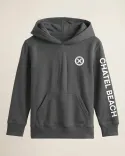 Sweat Enfant Capuche Signature - Coton bio - Chatel Beach