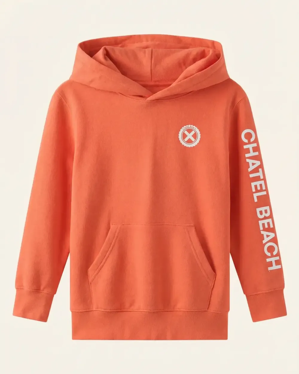 Sweat Enfant Capuche Signature - Coton bio - Chatel Beach