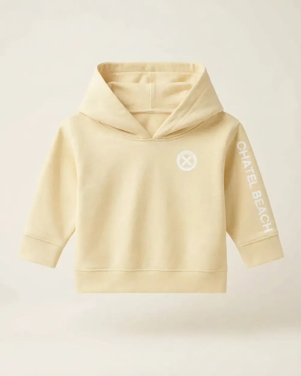 Sweat Bébé Capuche "Signature Blanche"