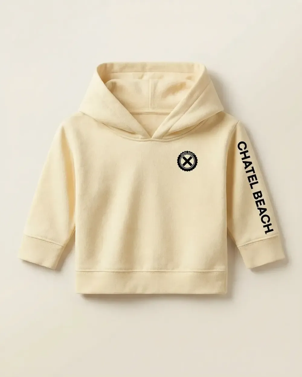 Sweat Bébé Capuche "Signature Noire"