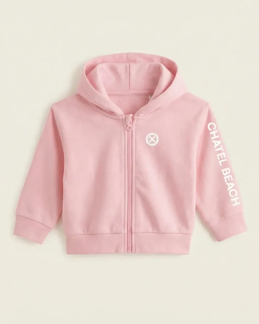 Veste Bébé Zippée "Signature Blanche"