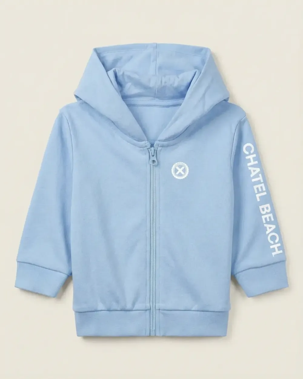 Veste Bébé Zippée "Signature Blanche"