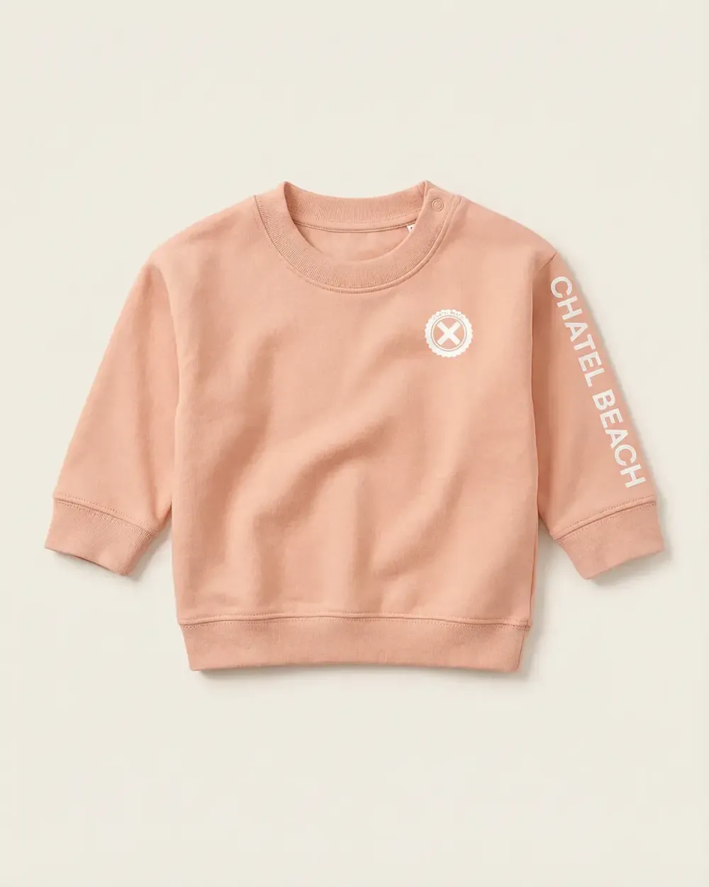 Sweat Bébé Col Rond "Signature Blanche"