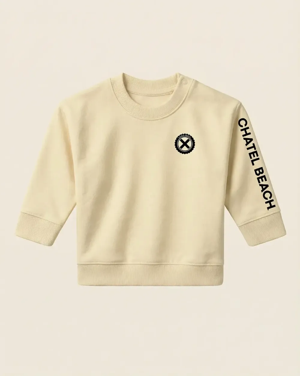 Sweat Bébé Col Rond "Signature Noire"