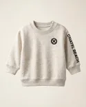 Sweat Bébé Col Rond "Signature Noire"