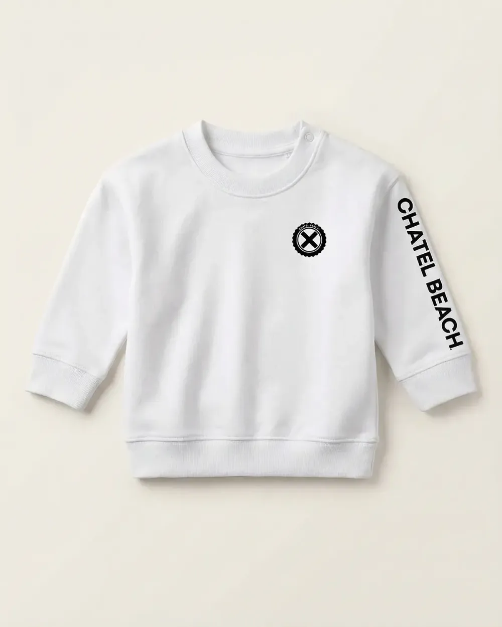 Sweat Bébé Col Rond "Signature Noire"