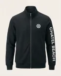 Veste zippée Col Montant "Signature Blanche"