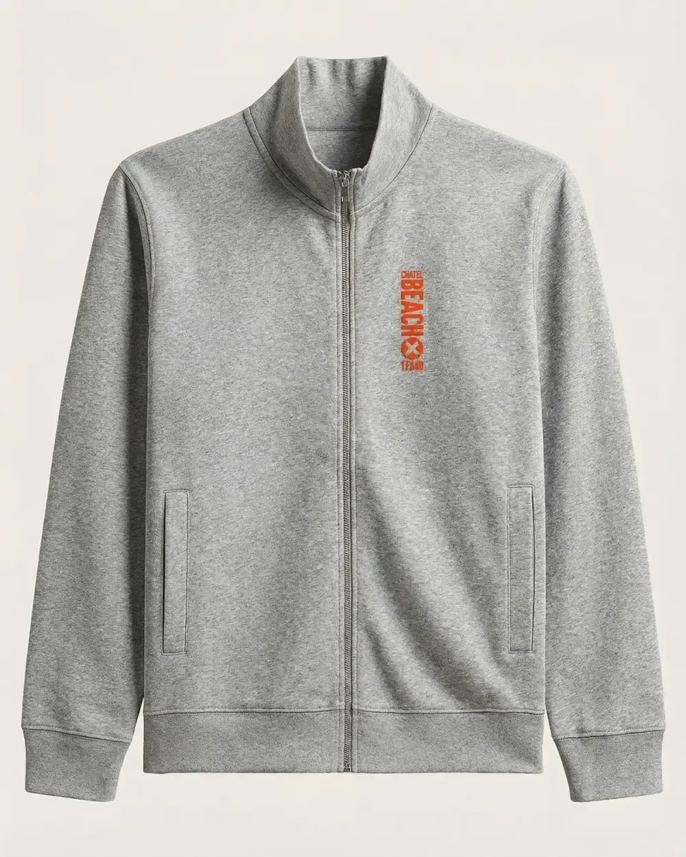 Veste Zippée Col Montant "Vertical" Feutrine