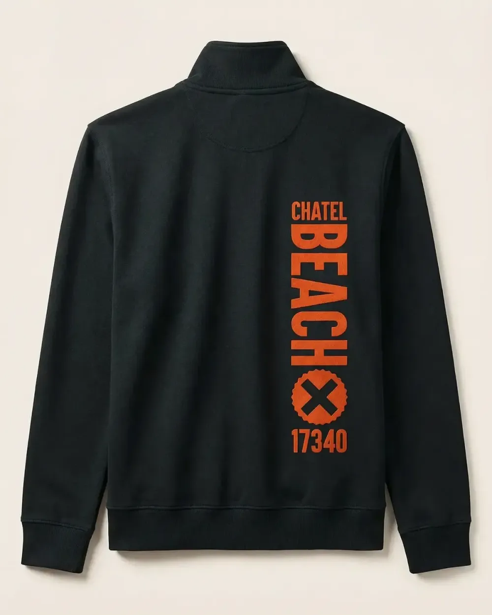 Veste Zippée Col Montant "Vertical" Feutrine