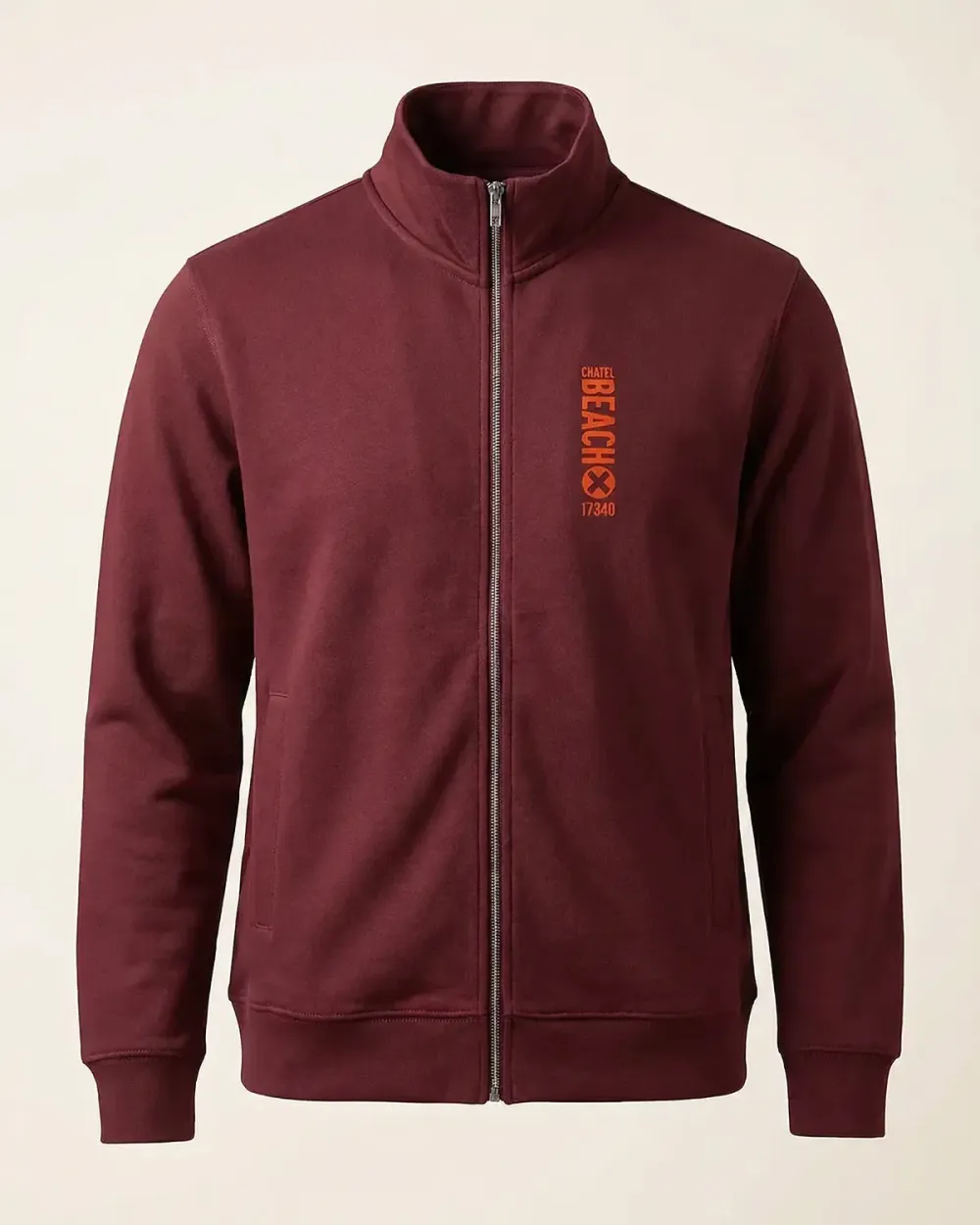 Veste Zippée Col Montant "Vertical" Feutrine