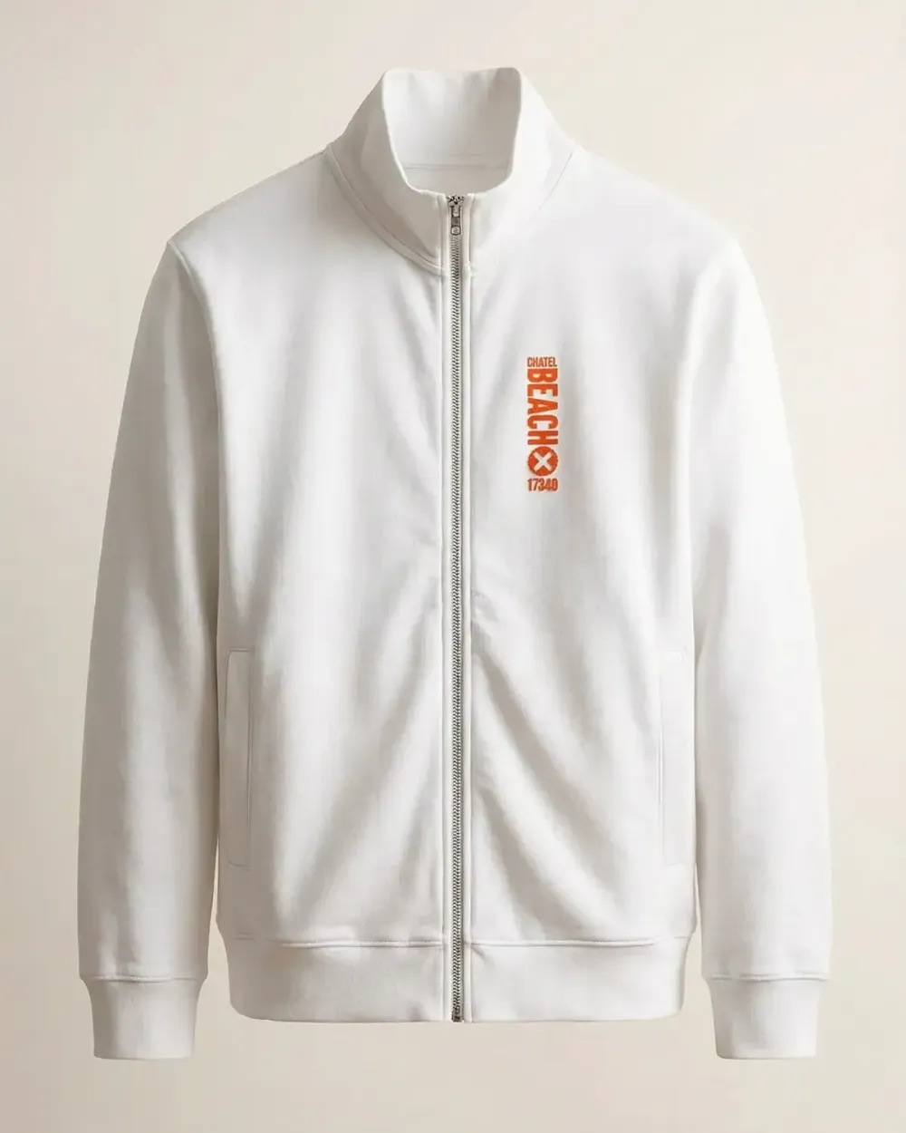 Veste Zippée Col Montant "Vertical" Feutrine