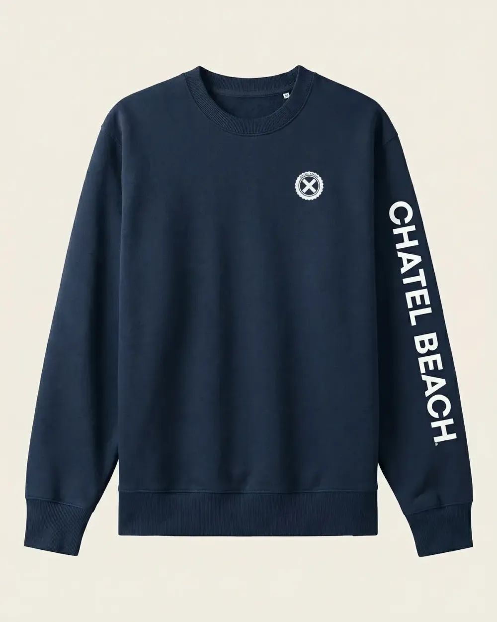 Sweat Col Rond "Signature Blanche"