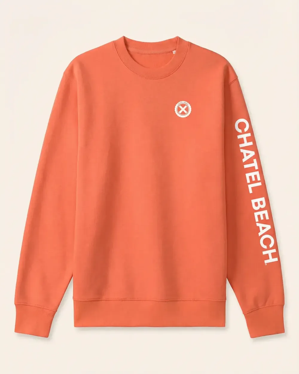 Sweat Col Rond "Signature Blanche"