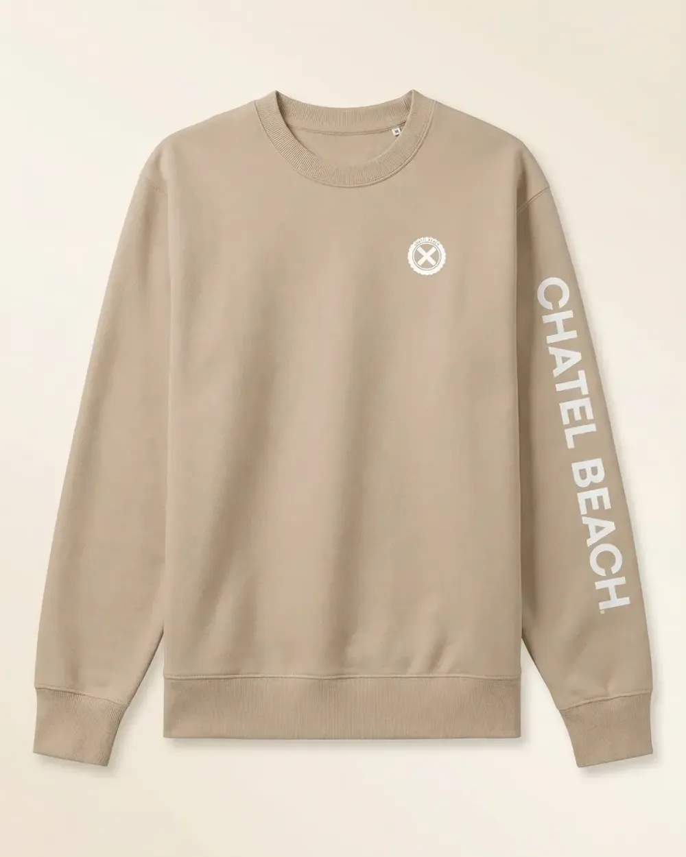 Sweat Col Rond "Signature Blanche"