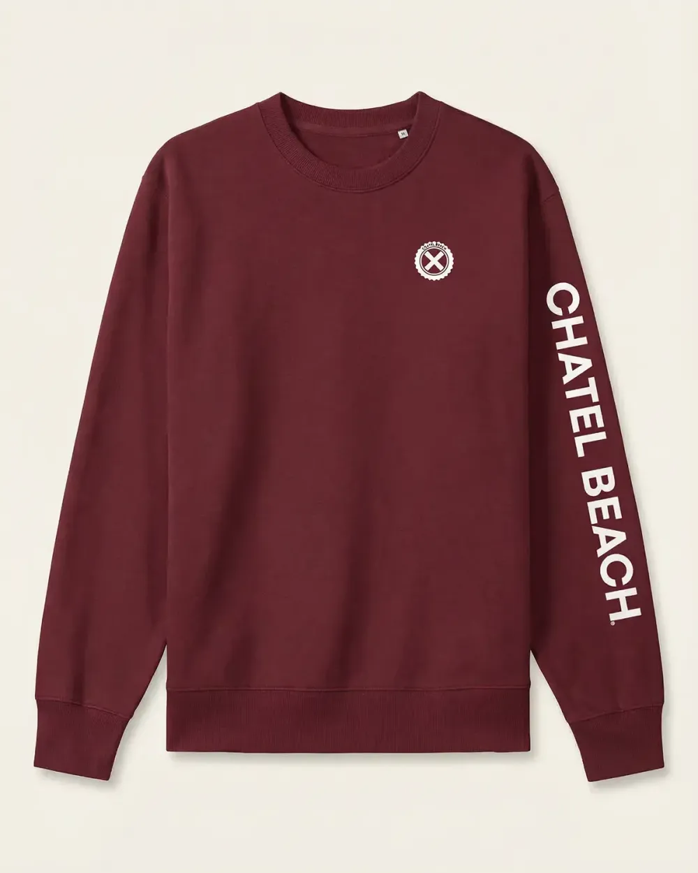 Sweat Col Rond "Signature Blanche"