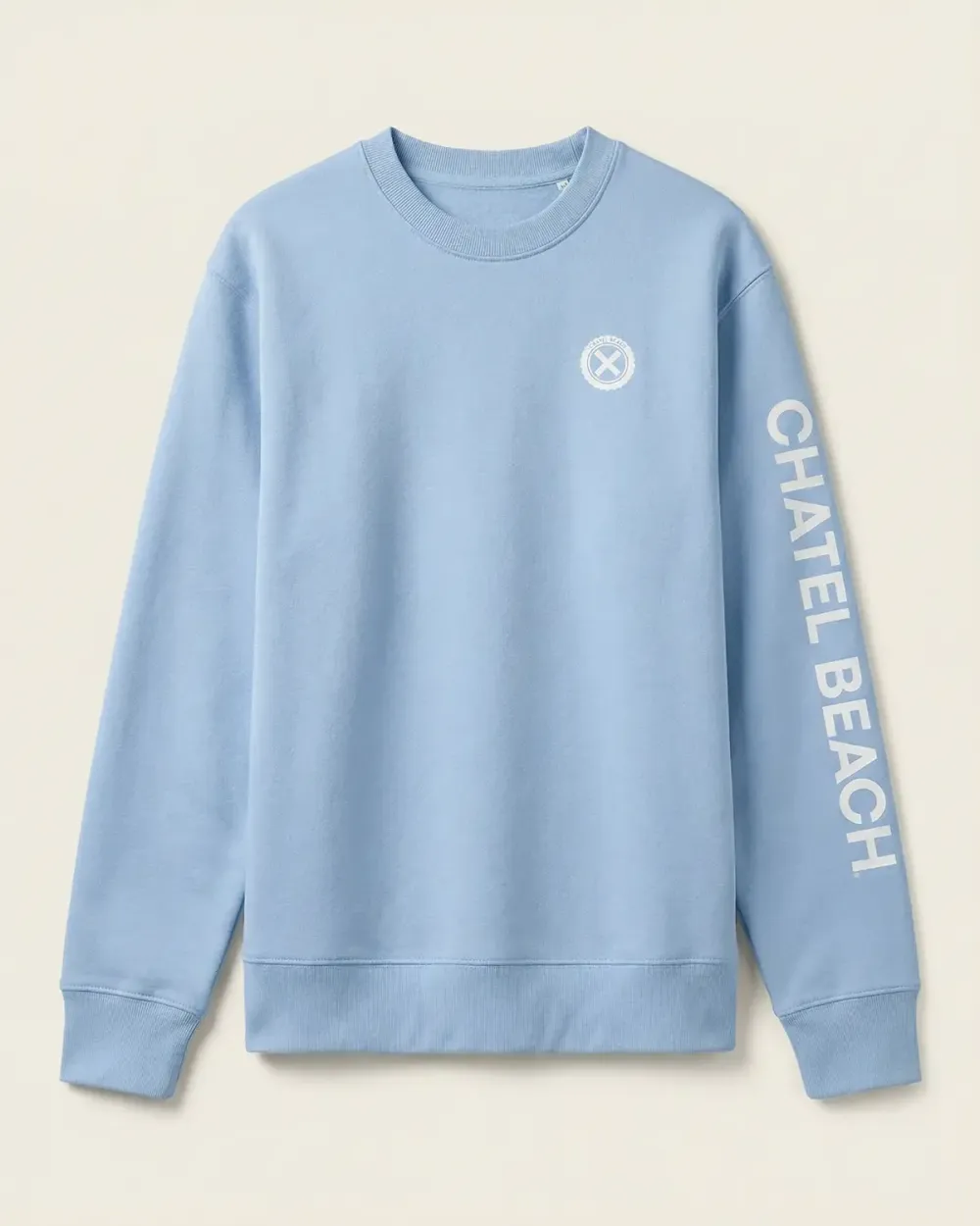 Sweat Col Rond "Signature Blanche"