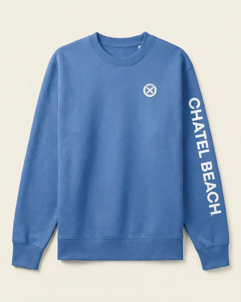 Sweat Col Rond "Signature Blanche"