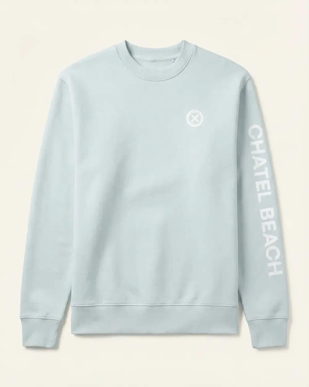 Sweat Col Rond "Signature Blanche"